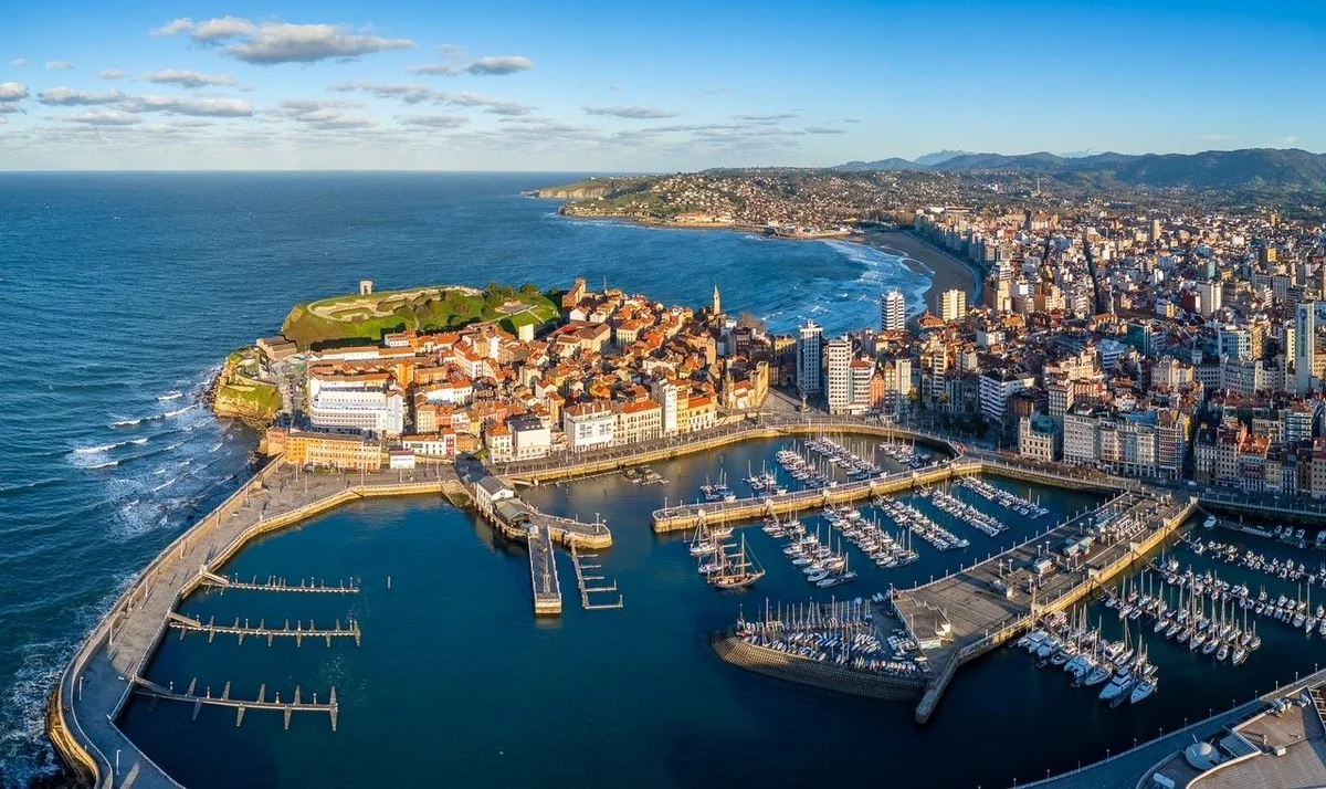 Vista de Gijón