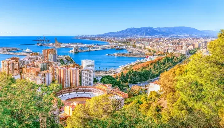 Vista de Málaga